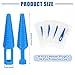 TrelaCo 30 Sets Catheter Plugs Tube Tip Protector Cap Individually Package Adapter Catheter Supplies, Blue