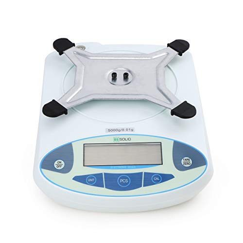 U.s. Solid Digital Precision Scale Analytical Balance Electronic Lab Scale 0.01 G (5Kg), 4Pcs 500 G Calibration Weight #TOP4