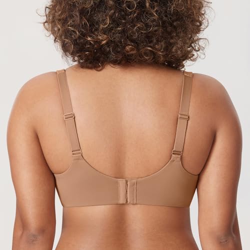 Image of DELIMIRA Minimizer Bras for Women Full Coverage Plus Size Underwire Unlined Supportive Seamless Bra