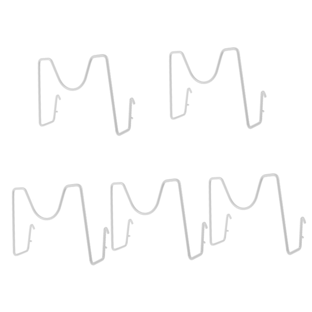 COSMEVIVI 5pcs Pegboard Pot Lid Organizer Storage Rack for Kitchen Lightweight Easy to with Various Lid for Cabinet Wall Use