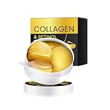 Retinol & Collagen Under Eye Patches, 30 Pairs Hydrogel Eye Pads for Dark Circles and Puffiness, Anti-Aging Moisturizing, Firming Eyes Mask Skincare, Helps Reduce Wrinkles Puffy & Bags