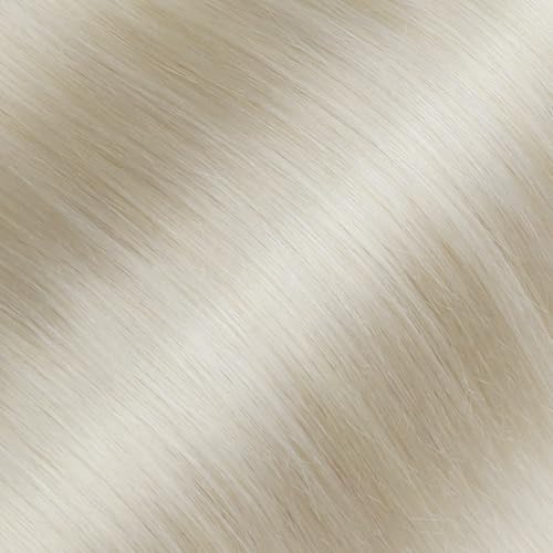 Image of LaaVoo Tape in Weft Hair Extensions Platinum Blonde Genius Tape ins Hair Extensions Human hair Tape in Blonde Seamless Hair 18 inch 50G