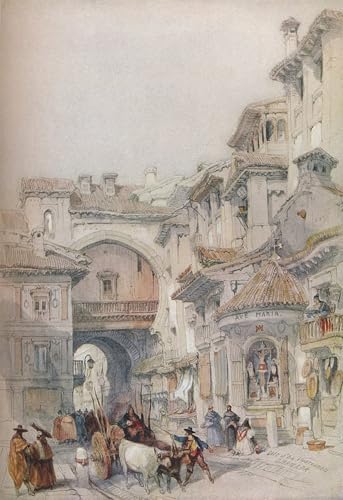Affiche artistique Porte de la Vivarrambla par David Roberts - Décoration murale 60x90cm
