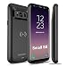 NEWDERY Upgraded Samsung Galaxy S8 Battery Case Qi Wireless Charging Compatible, 5000mAh Slim Rechargeable Extended Charger Case Compatible Samsung Galaxy S8 (2017)-(5.8 Inches Black)