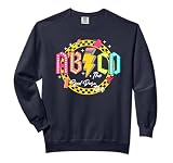 Sped Para Tour First Day Of School ABCD Teacher Kindergarten Comfort Colors Adult Sweatshirt