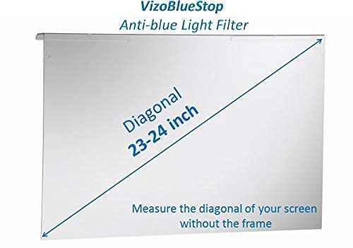 Vizobluestop 23-24 Inch Anti-Blue Light Filter For Computer Monitor. Blue Light Monitor Screen Protector Panel (21.5 X 13.0 Inch). Blocks Blue Light 380 To 495 Nm. Fits Lcd, Tv And Pc, Mac Monitors #TOP4