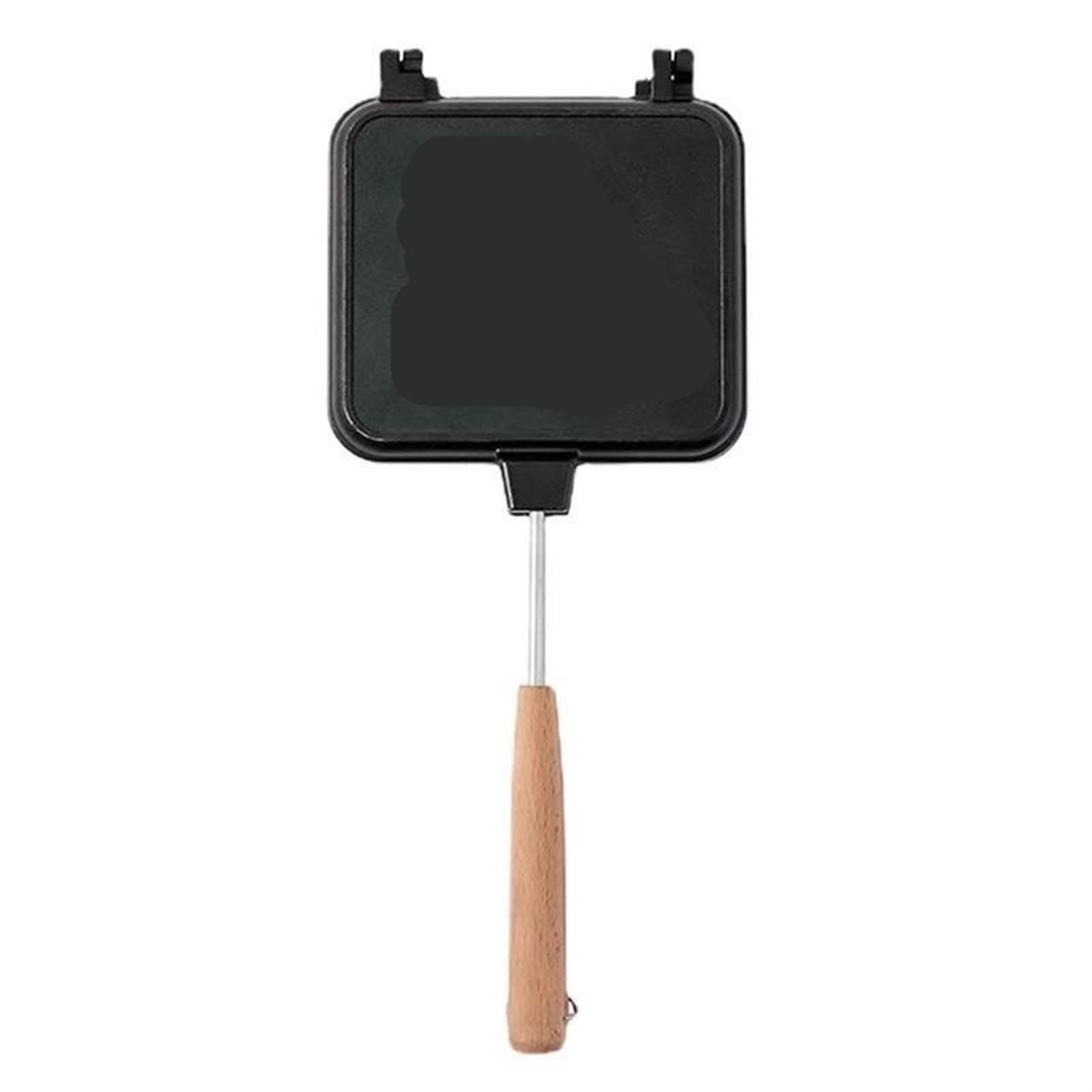 Pan Double-Sided Sandwich Pan Non-Stick Foldable Grill Frying Pan for Bread Toast Breakfast Machine Waffle Pancake Kitchen Supplies