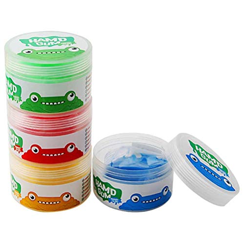 HUSHUI Masilla de Ejercicio, 4 Piezas de Masilla exprimidora de Mano, fortalecedor de Agarre de Mano para Entrenamiento Manual para Mujeres y Hombres