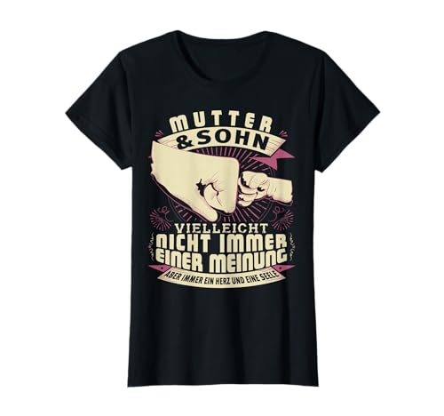 Mama Mutter Sohn Partnerlook Muttertag Geburtstag Geschenk T-Shirt