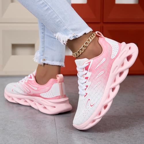 Image of DLWKIPV Womens Slip on Walking Tennis Shoes for Women Work Running Athletic Gym Sports Sneakers Lightweight Casual Shoe