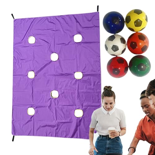 Jeu éducatif tarp à trous pour animation extérieure et écoles