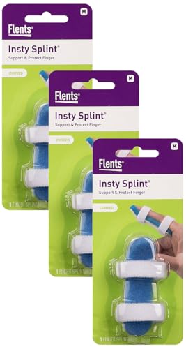 Image of Flents Finger Splint, Two Sided Insty Splint, Medium, Supports & Protects Injured Finger (Pack of 3)