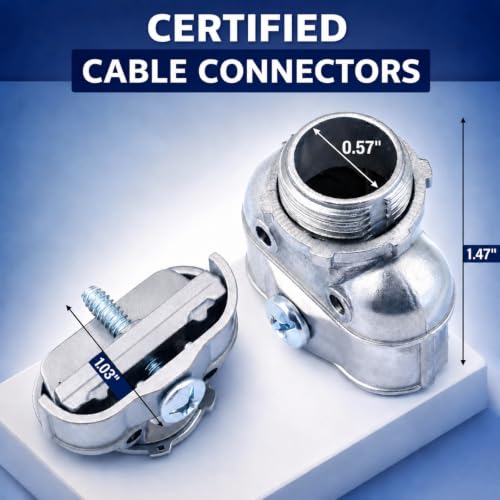 Conectores de caja dúplex flexibles de 3/8 y accesorios de conducto eléctrico de 90 grados 5