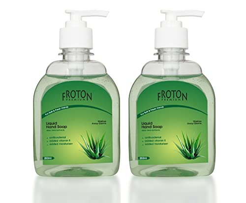 Image of Organic pH-Balance Moisturizing Aloevera Liquid Hand Wash with Refreshing Fragrance, Complete Protection for Soft & Gentle Hands 250ml (Aloe Vera (Pack of 2))