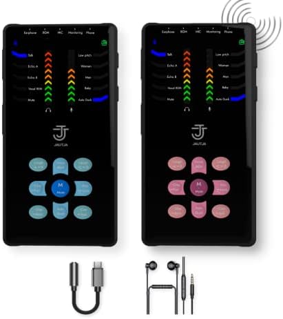 JAUTJA All-In-One Portable Podcast Equipment Bundle - USB Audio Interface Mixer for Live Streaming on Youtube, Twitch, Tiktok - Podcasting Equipment for Beginners w/Bluetooth Podcast Mixer (Blue)