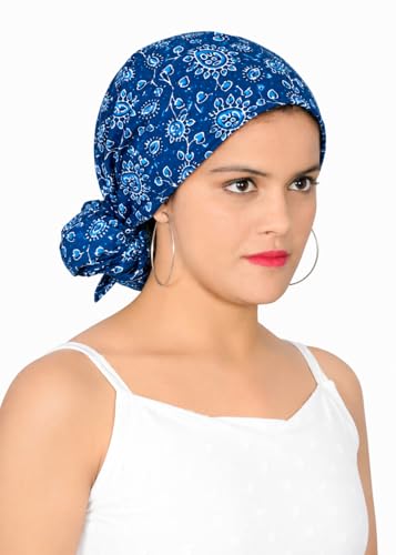 Image of Scarf For Girls 100% Pure Cotton Hand Block Printed Square