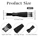 20PCS Electric Razor Cleaning Brush, Double Sided Electric Razor Brush Set, Clipper Brushes Replacement for Men (Black