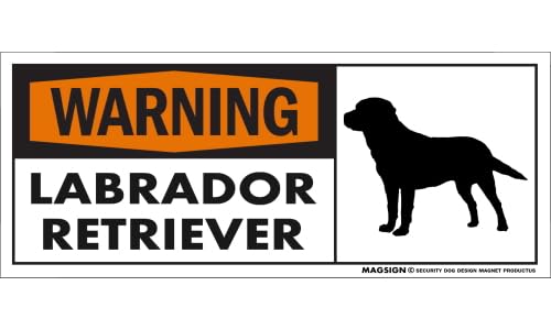 [MAGSIGN] ���u���h�[�����g���[�o�[ �}�O�l�b�g ���� �x�� �p�� WARNING LABRADOR RETRIEVER ���O�p(�h��/�ϐ�+�ό��d�l) S�T�C�Y ���{��