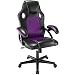 Produktbild play haha. Gaming Stuhl Bürostuhl Drehstuhl Computerstuhl Arbeitsstuhl Schreibtischstuhl Ergonomischer Stuhl Rennstuhl Lederstuhl PC Gaming Stuhl (Lila)