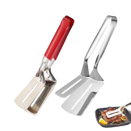 Pinces Pour Le Grill En Acier Inoxydable | Pelle Robuste Anti-adhésive | Pince À Pelle Pour Aliments,pour Barbecue, Steak, Poisson, Hamburger, Pizza, Crêpes et