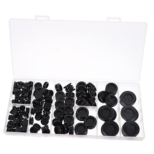 Passe-câbles caoutchouc kit assortis bouchons protection câbles électriques