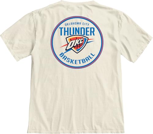 Image of Blue 84 NBA Unisex-Adult NBA Officially Licensed T-Shirt Ringspun Front /Back Ivory