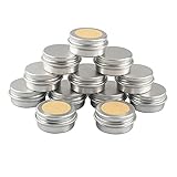 [USO AMPLIO] --- El tarro se compone de dos partes fabricadas en Aluminio van a rosca para un perfecto cierre del contenido cosmético, ungüentos, bálsamos, perfumes sólidos y otras cosas pequeñas.