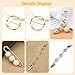 8 Pcs Fashion Accessories -Vintage Sweater Clips Scarf Ring Clip -Shirt/Dress/Ties/Sweater/Shawl Clips Pearl Brooch Pins -Brooches for Women Circle Clip Decoration (C)