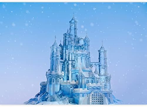 IDEA4WALL Removable Wall Sticker/Wall Mural Arctic Ice Magic Kingdom Castle Fantasy & Sci-Fi Architecture Digital Art Modern Art Decorative Landscape for Living Room, Bedroom, Office - 66"x96"