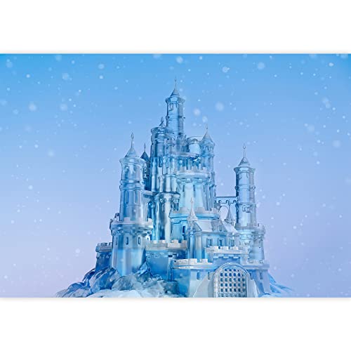 Idea4Wall Removable Wall Sticker/Wall Mural Arctic Ice Magic Kingdom Castle Fantasy & Sci-Fi Architecture Digital Art Modern Art Decorative Landscape For Living Room, Bedroom, Office - 66"X96" #TOP11