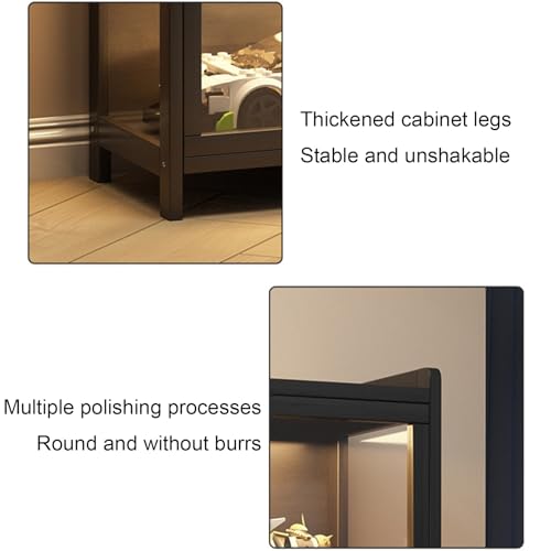 Vitrine acrylique avec serrure et éclairage LED pour figurines - 8