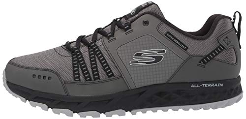 Skechers Men's Escape Plan Trainers, Grey Charcoal Black, 8.5 UK