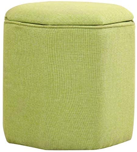 Tabouret canapé vert en bois massif 38x40 cm pour salon