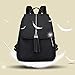 Produktbild Blue-Yan Modischer Rucksack aus Nylon Studententasche für Damen klein Rucksack aus Wild-Nylon für Frauen Tasche mit großem Fassungsvermögen Rucksack für Reisen Leichter Reiserucksack schwarz