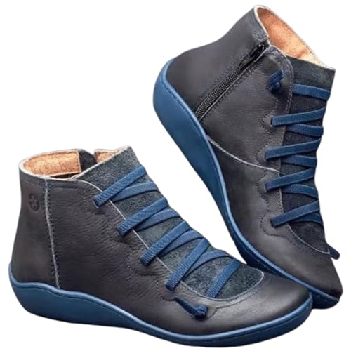 Bottines courtes chaudes d'hiver pour femme avec zip FGRID