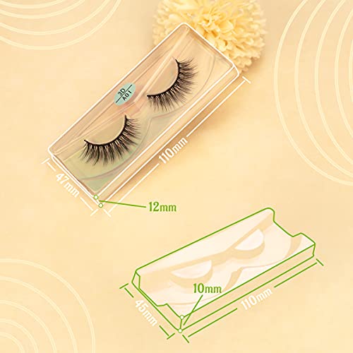 FARRED Wholesale False Lashes 100 Pairs 10 Styles Medium Length Vegan Eyelashes Fluffy Volume Strip Lashes Bulk 10 Portable Boxes Fake Eyelashes Mixed Natural Look 3D Faux Mink Lashes (mix 100pair) by FARRED - Used condition - Image 4