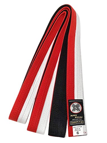 Cinto Ronin Brand Renshi para Grand Master & Masters – para artes marciais – Cinto preto de 4 e 5 gr
