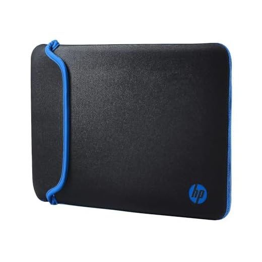 HP Sleeve (V5C27AA) skyddsfodral för bärbara datorer, surfplattor (neopren, 14 tum) svart/blå