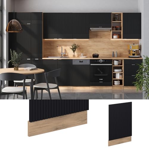 Vicco Pannello Frontale Nero A Righe 45 Cm , Pl Rovere - 5