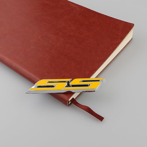 Image of 1PC SS Emblem 3D Metal Car Sticker Decoration Car Side Rear Badge for Cars Trucks SUV Luggage Computers (Yellow Silver)