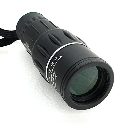 Finlon portatile 16 x 52 regolabile Dual Focus Zoom ottica Armoring monoculare telescopio da viaggio