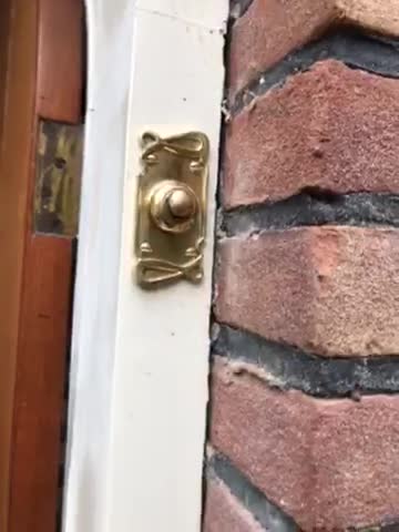 Campanello Vittoriano In Ottone - Campanello Tradizionale Con Cavo | Stile Antico Per Porte D'Ingresso - Foto 7