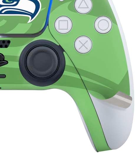 Skinit Decal Gaming Skin Compatible with PS5 Bundle - Officially Licensed NFL Seattle Seahawks Double Vision Design