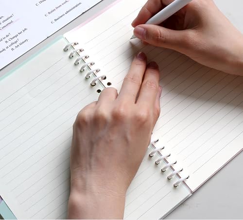 Ryaupy 4 Stück 12mm Spiralbindung Set, 30 Schlaufen Kunststoff-Bindekämme für A4 Dokumente, Inkl. Bindegerät, 10mm Teilung, Verschleißfest, Für Notizbücher, Aktenordner & Bürozubehör