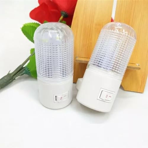 Abajur LED Mini Noturno Bivolt para Quarto Infantil: Luminária de Tomada em Acrílico - Luz Suave e C