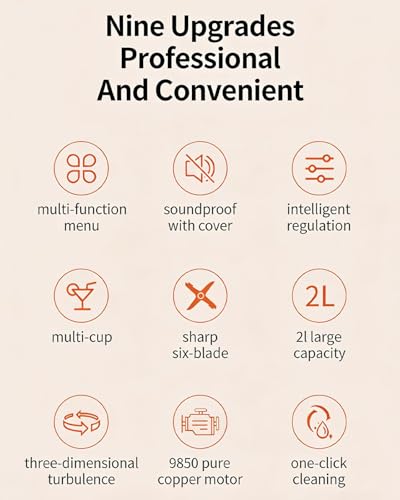 Couteau à 6 feuilles pour mélangeur à smoothie 3 en 1 et extrait de thé - 3
