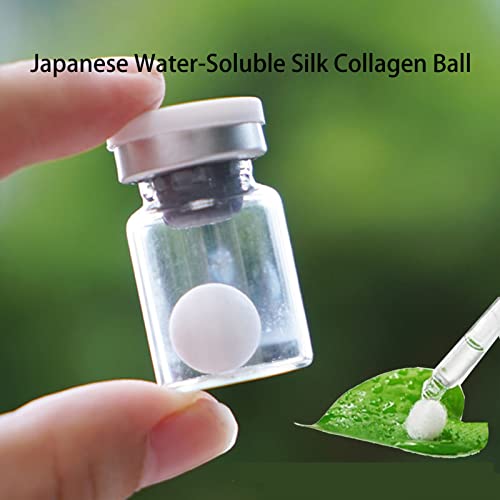 Japanese Silk Collagen Ball, Japanese Water-Soluble Silk Collagen Ball, Natural Silk Protein Anti Aging Essence, Firming Wrinkle Removal Facial Serum (10Pcs) #TOP6