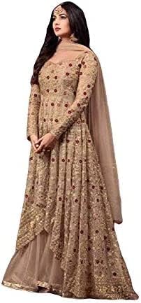 Ready to Wear Indian Pakistani Style Embroidered Koti Salwar Kameez Salwar Suit for Women