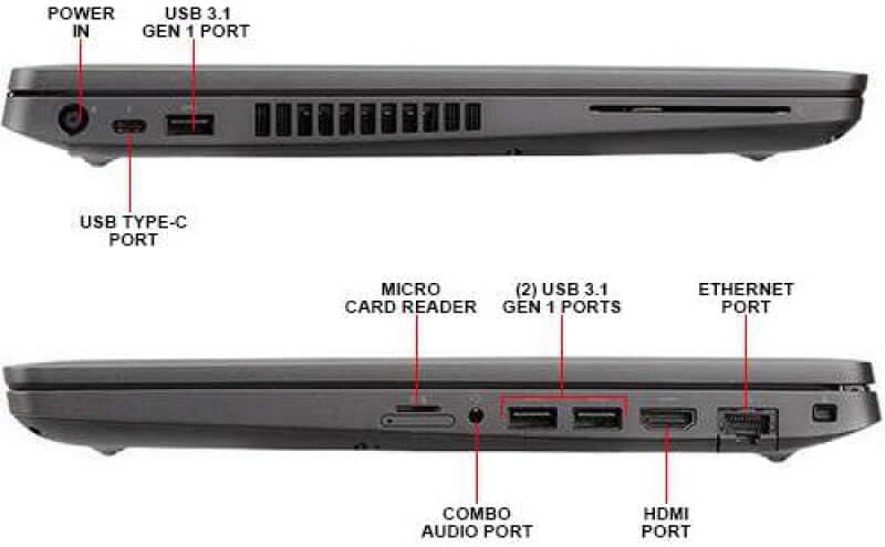 Dell Latitude 5400 Laptop | 14"" 1920x1080 FHD | Core i5-8365U - 256GB SSD Hard Drive - 8GB RAM | 4 cores @ 4.1 GHz Win 11 Pro (Renewed), Black — view 3