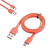 CHARGE5 Replacement Type-c Fast Charger Flat Cable USB C Cord for JBL Charge4 Clip4 Flip5 Pulse4...